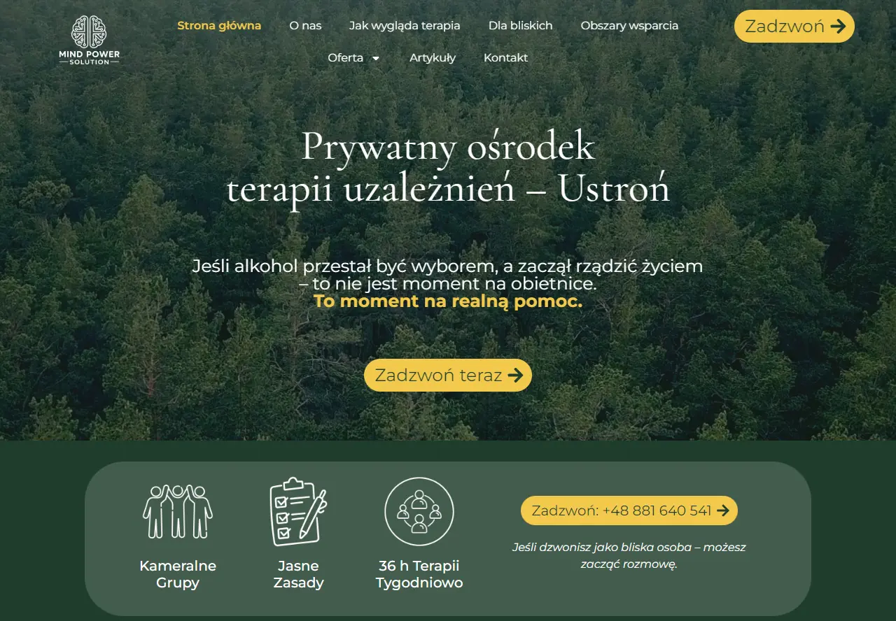 Prywatny Ośrodek Terapii Uzależnień - Mind Power Solution